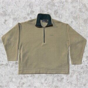 Vintage Patagonia Synchilla Marsupial Half Zip Fleece Pullover Sweatshirt Size L